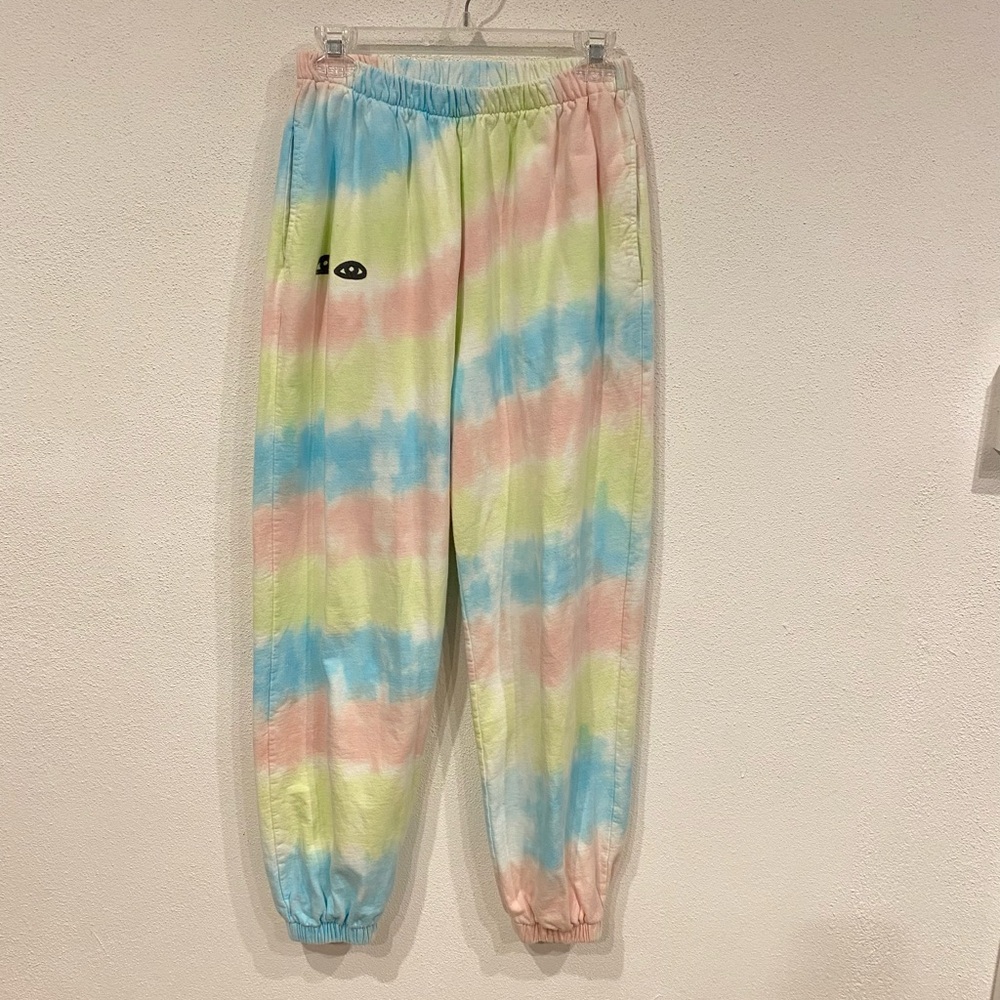 Clare V Pastel Tie-Dye Joggers / Sweatpants
